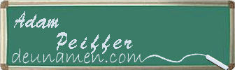 Adam Peiffer Visitenkarte
